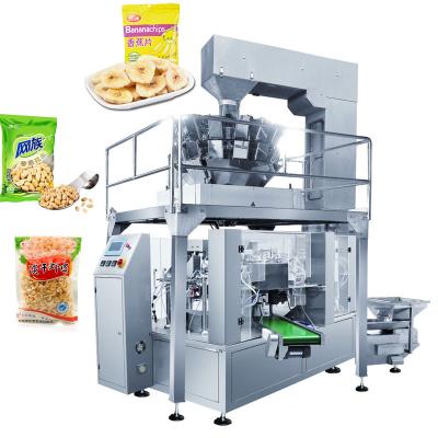 Cina Automatic Gummy Bear Saffron Dried Fruit Net Cheese Cashew Nut Food Pouch Weight Packing Machine in vendita