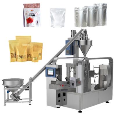 China Automatic Stand Up Pouch Ground Cocoa Matcha Milk Tea Coffee Powder Packing Machine for sale