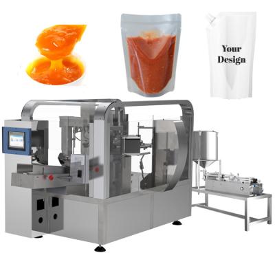 China Multi-function Premade Standing Pouch Mango Bag Juice Packing Machine for sale