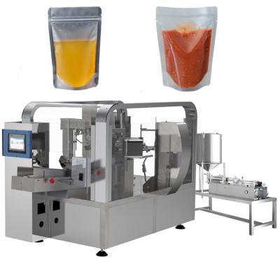 Cina Automatic Stand Up Pouch Mayonnaise Sauce Paste Thick Liquid Packing Machine in vendita