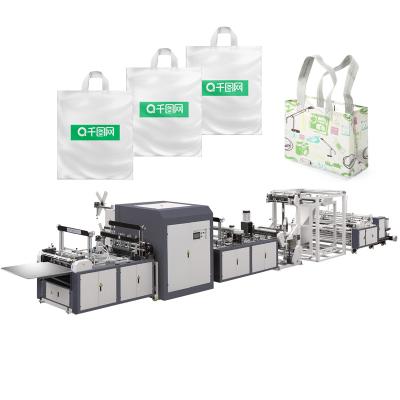 China ZW-FMF600 D Cut Nonwoven Loop Handle Shopping Bag Making Machine for sale