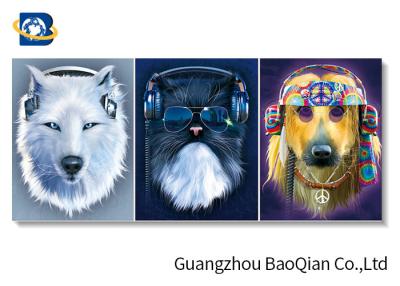 China Clear Vivid Animal 3d Photo For Home Wall Decor , 3d Flipped Changing Wall Art for sale