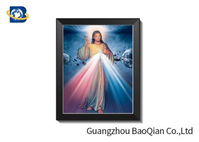 China 30 X 40CM Religious Lenticular Photography , UV Printing 3D Moving Pictures for sale