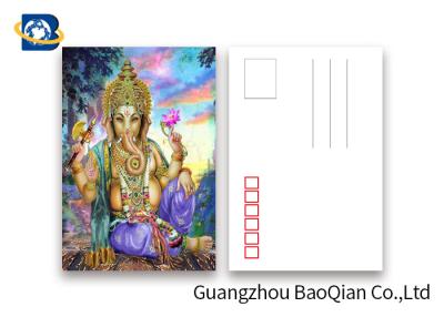 China Souvenirs Custom Lenticular Postcards 5D Effect Two Sides CMYK Printing for sale