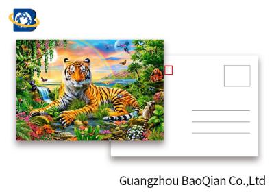 China 0.6mm PET 3D Postcard Animation Picture CMYK Printing Tiget Pattern Tear - Proof for sale