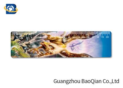 China Lindo/suposición que imprimía la regla lenticular 3D, la regla flexible plástica modificó forma para requisitos particulares en venta