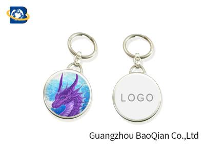 China Deep 3D Effect Lenticular Keychain Custom Innovative Dragon Animal Pattern for sale