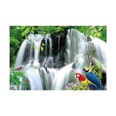 China Large Size PET 3D Lenticular Printing Poster Of Waterfall Scenery Theme for sale