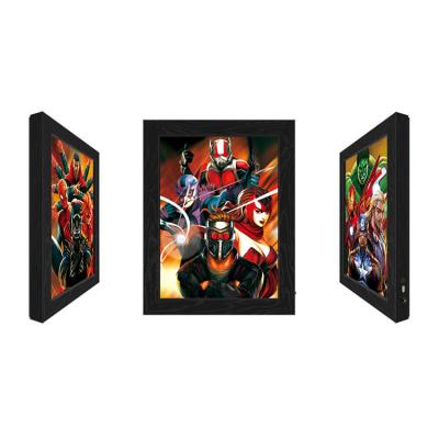 China Outdoor LED 3D Lenticular Pictures With Marvel Movie Character for sale