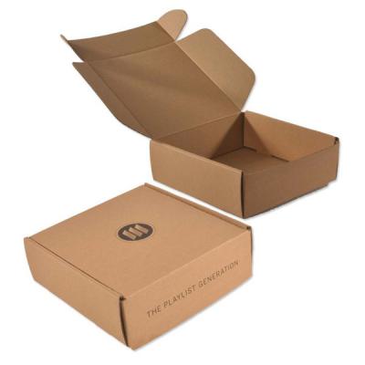 China Recyclable Wholesale Custom Small Design Printing Packaging Cardboard Corrugate Paper Cardboard Box Empty Package Boxes With Printing Logo for sale