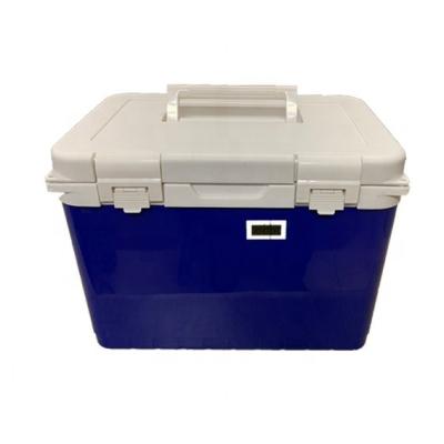 China Waterproof 18L Blood Vaccine Medical Transport Bag Plastic PU Insulated Portable Mini Ice Cold Box for sale