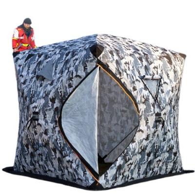 China Nice camouflage/field play tent camping ice fishing 3 person winter indoor or outdoor storage 60 sec setup for sale