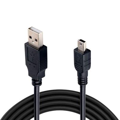 China Camera 80cm 100cm 1.5M Type USB 2.0 A Male To Mini USB 5P Data Charger Cable For Mp3 Mp4 Camera GPS 5pin T-port V3 Cable for sale