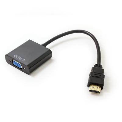 China COMPUTER 1080P HDMI To VGA Adapter Converter Cable+USB Power 3.5mm Audio Cable HDTV PC for sale