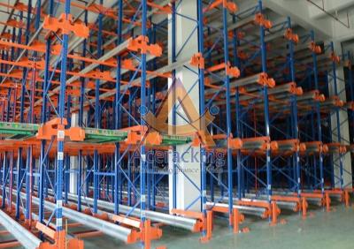 China High Density Automated Warehouse Storage Systems Q235B Steel Radio Shuttle Pallet Racking for sale