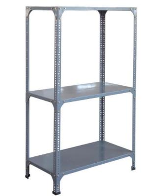 China Adjustable Slotted Angle Iron Shelf ,  Light Duty Metal Shelving Racking for sale