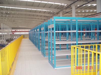 China Multi Level Steel Mezzanine Floor Platform Rack For Warehouse Storage for sale