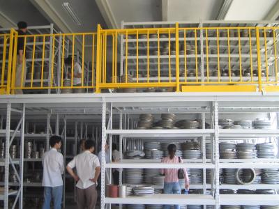 China Custom Steel Structure Mezzanine Floor Platform For Industrial Warehouse Storage for sale