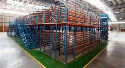 China Outdoor Mezzanine Storage Rack Attic Loft Mezzanine Floor Racking For Contractor for sale