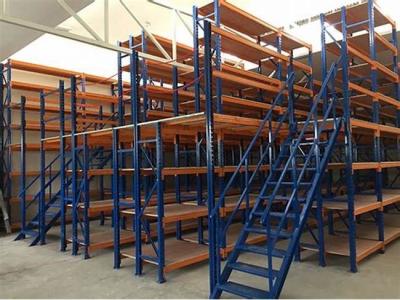 China Modular Heavy Duty Industrial Steel Warehouse Mezzanine Floor Panels Powder Coating for sale