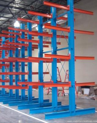 China Double Sided Cantilever Storage Racks Customized For Steel Tube Storage for sale