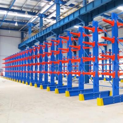 China Steel Pipe Warehouse Storage Rack Q235B Steel Heavy Duty Cantilever Racking for sale