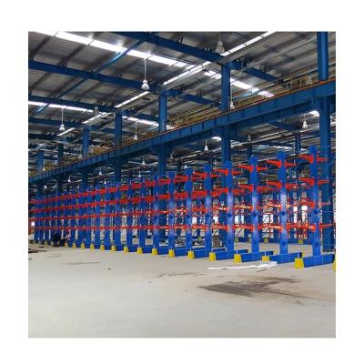 China Steel Pipe Warehouse Storage Rack Q235B Steel Heavy Duty Cantilever Racking System for sale