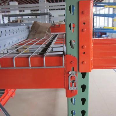 China American Teardrop Pallet Rack Beams Green And Orange Heavy Duty Warehouse Racking for sale