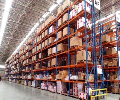 China Heavy Duty Warehouse Storage Racking Metal Shelving / Steel Pallet Rack for sale