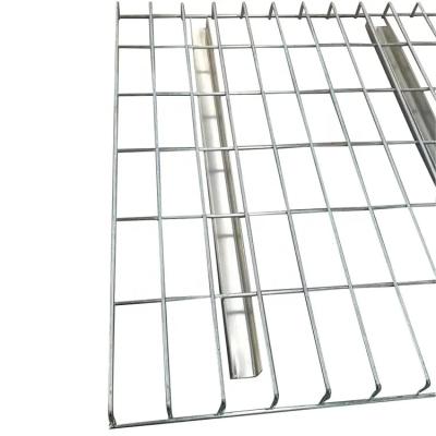 China Logistic Storage Steel Light Duty Zinc Plated Wire Mesh Decking for Pallet Racking Step Beam for sale