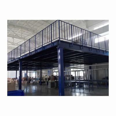 China Aerial Work Warehouse Mezzanine Floor Attic Rack Steel Structure Platform for sale