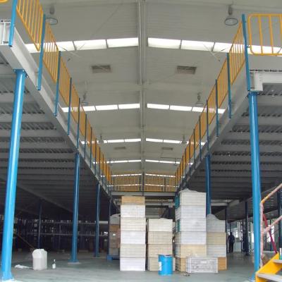 China ISO9001 Warehouse Storage Rack Steel Platform Rack For Cold Storage With Cargo Lift for sale