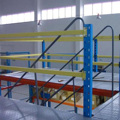 China Economical Structural Steel Mezzanine Floor , Warehouse Metal Mezzanine Flooring for sale