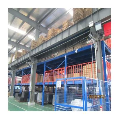 China Customized Industrial Steel Platform Racking With Stairs Handrails for sale