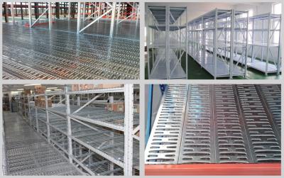 China Metal mezzanine floor panel galvanized steel storage racking open steel plank grating floor for sale