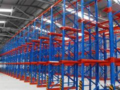 Warehouse Storage Drive In Pallet Racking Powder Coating Heavy Duty Industrial Shelving