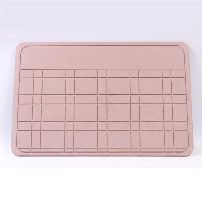 China Eco-friendly Diatomite Anti-Slip Mat Sustainable And Quick Dry Diatomite Bath Mat for sale