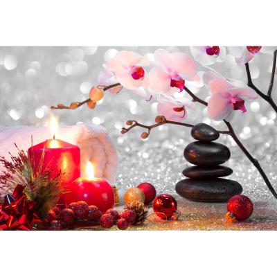 China Modern Candle Painting On Canvas Flickering Light Led Christmas Light Picture for sale