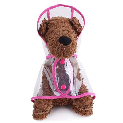 China Wholesale Viable Dog Raincoat Puppy Pet Raincoat Clothes Transparent Jacket Poncho Clothes For Small Dogs for sale