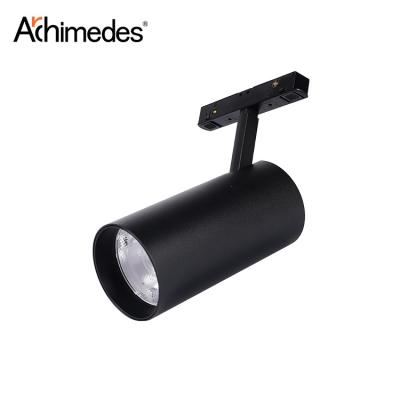 China Modern High Quality Modern Black Aluminum Magnetic Rail Installation Modern 18Watt COB Led Track Light for sale