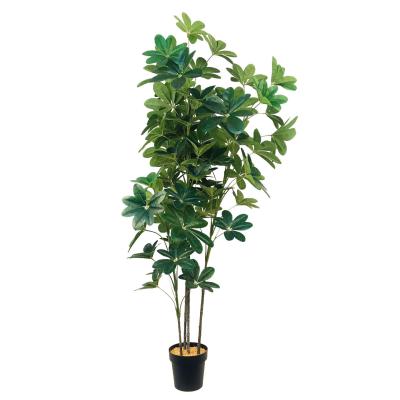 China 180cm Realistic 70 Leaves Green Fake Potted Tree Artificial Chinese Money Tree For Home Garden Decoration for sale