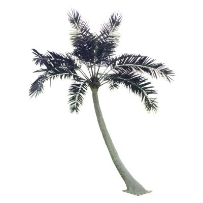 China 6M Bent Bar Artificial Coconut Palm Tree Moisture Proof Resistant UV Resistant Eco-friendly Windproof For Outdoor for sale