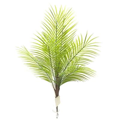 China Eco - Friendly 32 Inch Fake Green Shrubs Plants Leaves Artificial Areca Palm Leaf Branch for sale