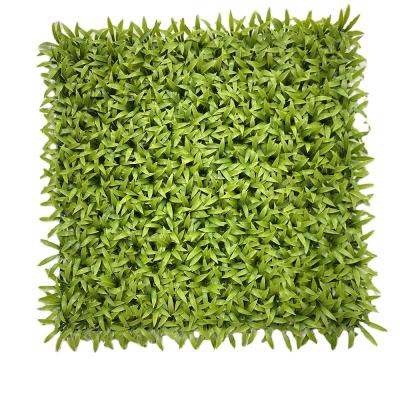 China Eco-friendly 50*50cm Octagonal Artificial Grass Plants Wall For Garden Landscape Wedding Backdrop Decor for sale