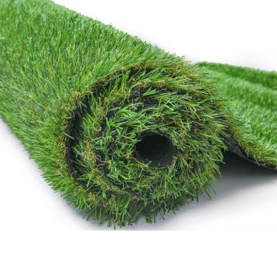 China Fire protection 3cm grass height 16800 tufts density turf grass cover for garden floor landscaping park decoration for sale