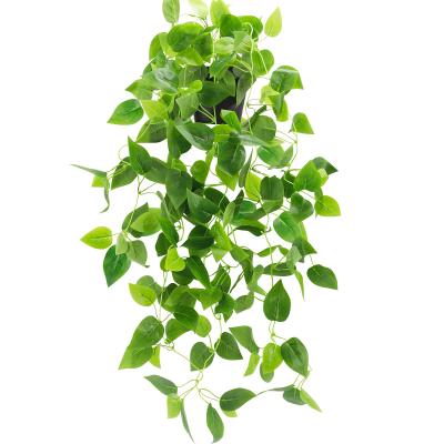 China Eco-friendly Green Potted Plant Decor Artificial Hanging Plants For Home Shelf Outdoor Garden Decor for sale