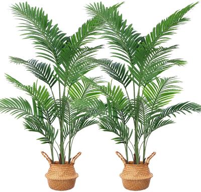 China Eco-Friendly Artificial Plants Areca Palm Plant In Pot 5.2 Feet Faux Plants For Home Office Indoor Outdoor Modern Decor for sale