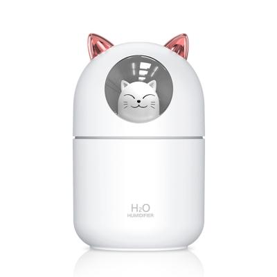 China 2021 New Product Cute Car Portable Mini Water Mist Cat USB Humidifier for sale