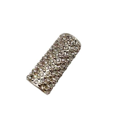 China Shinny Rhinestone Tube Buckle Factory Direct Rhinestone Bikini Buckle Shinny Crystal Clasp Buckle for sale