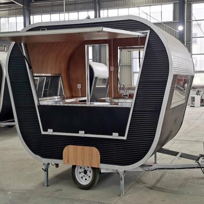 China Mobile Winery Style Tea Beverage Kiosk Trailer Para Van Ice Cream Truck Coffee Trailer Food Cart Victorian for sale